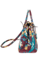 Medium Double Zip Floral Galleria, side view